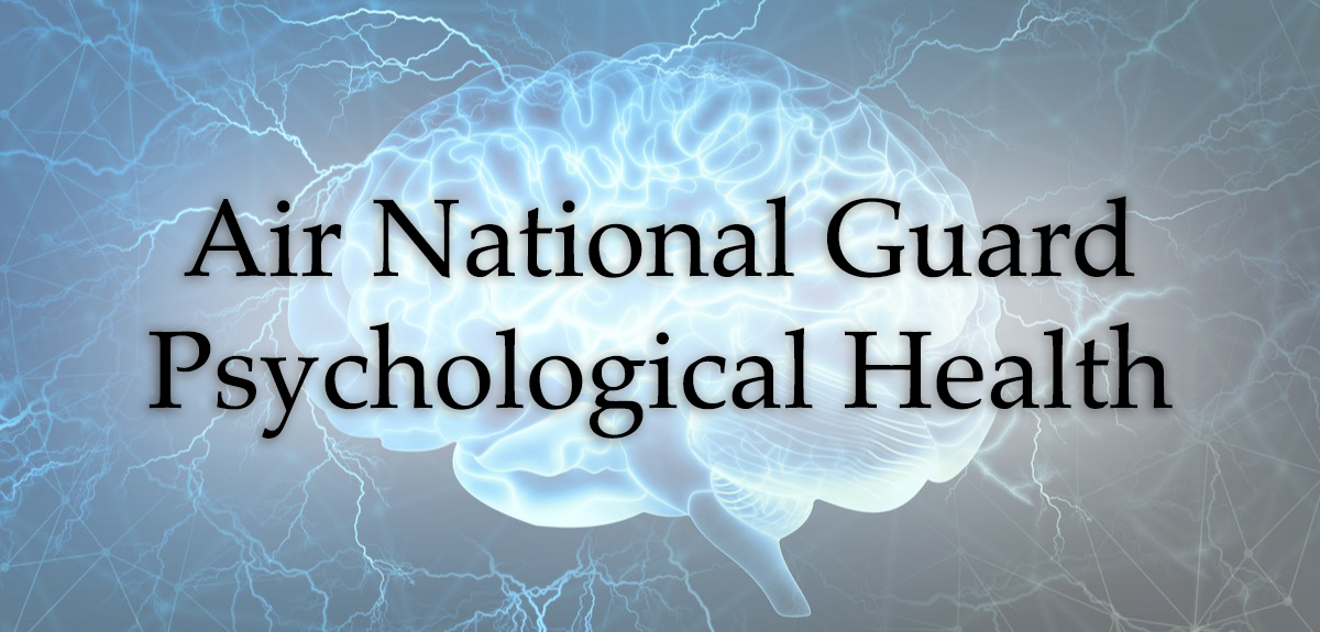 Air national Guard Psychological Health Graphic with Brain in background Air national Guard Psychological Health Graphic with Brain in background